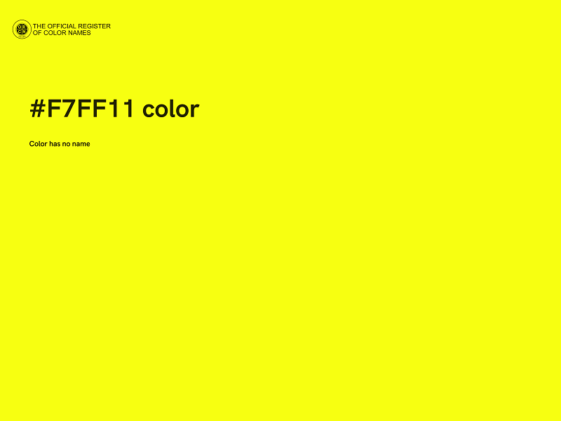 #F7FF11 color image