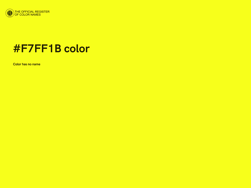 #F7FF1B color image