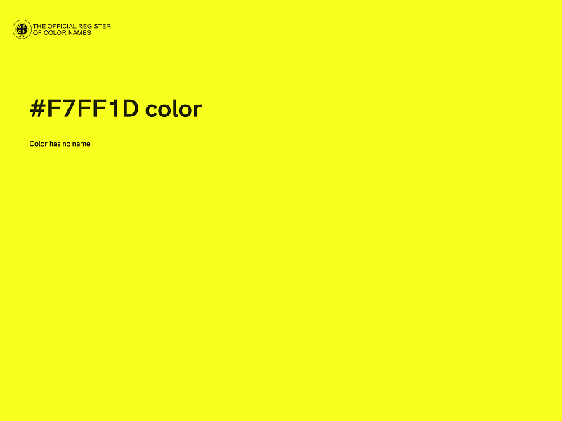 #F7FF1D color image