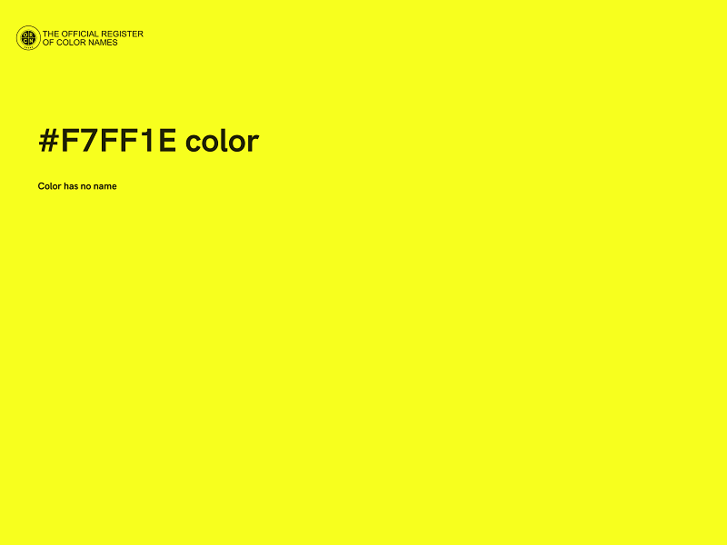 #F7FF1E color image