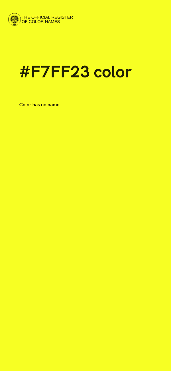 #F7FF23 color image