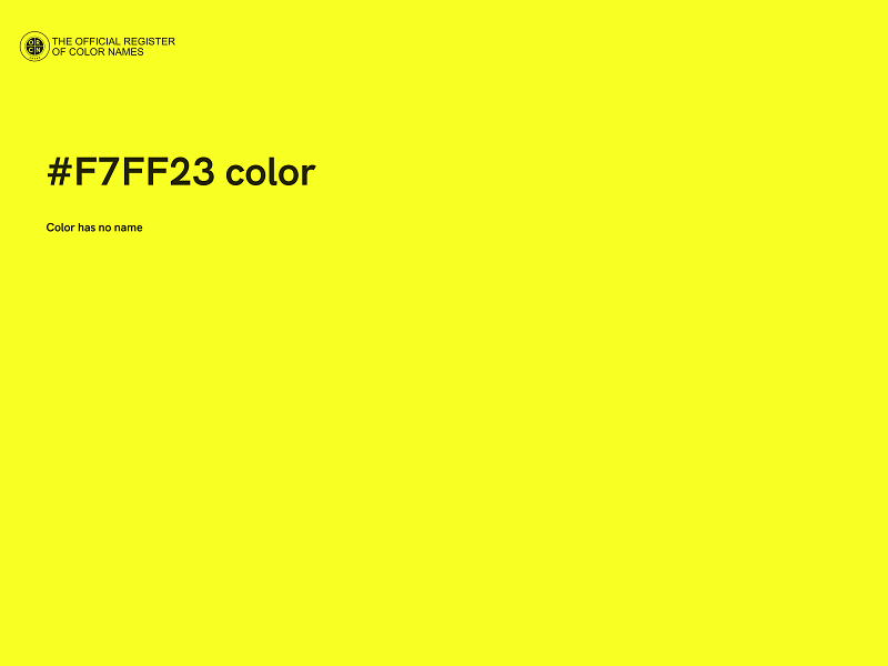 #F7FF23 color image
