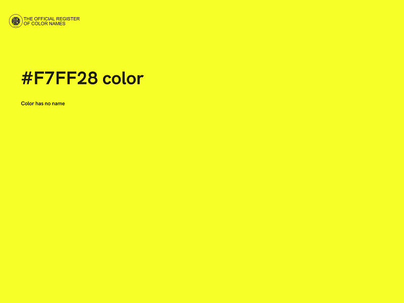 #F7FF28 color image