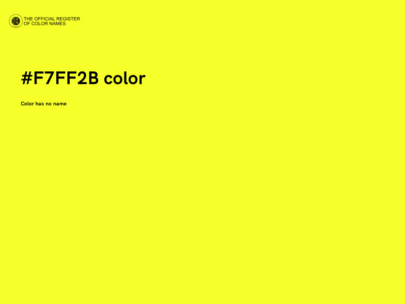 #F7FF2B color image