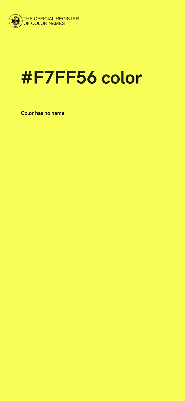 #F7FF56 color image