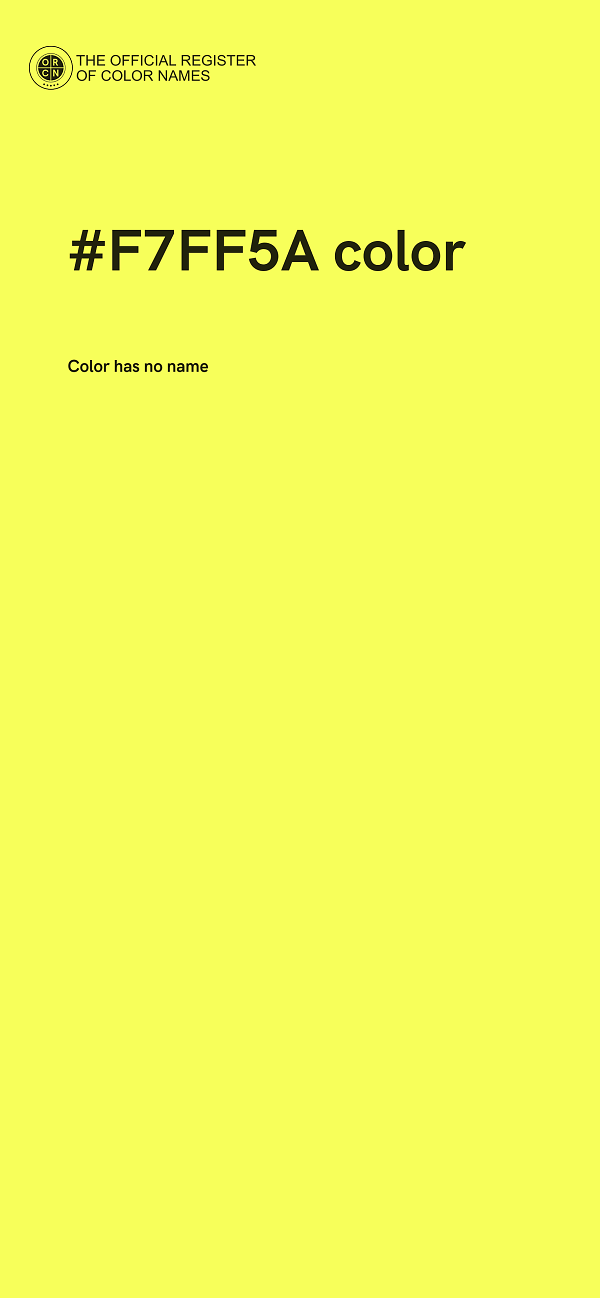 #F7FF5A color image