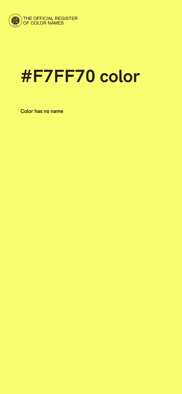 #F7FF70 color image