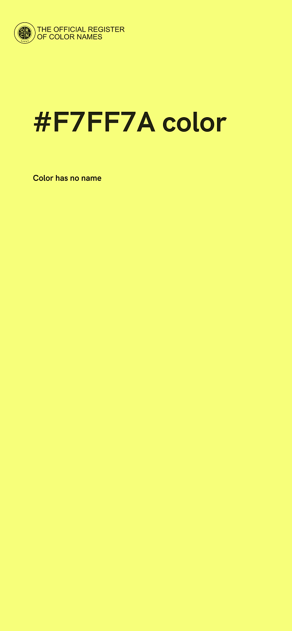 #F7FF7A color image