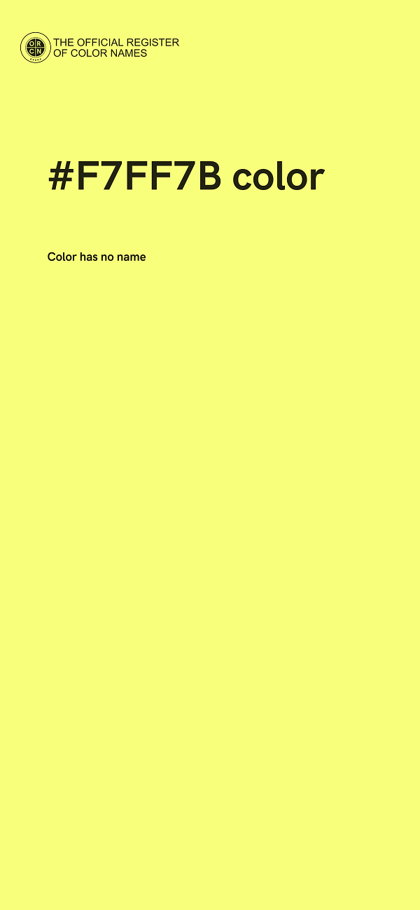 #F7FF7B color image