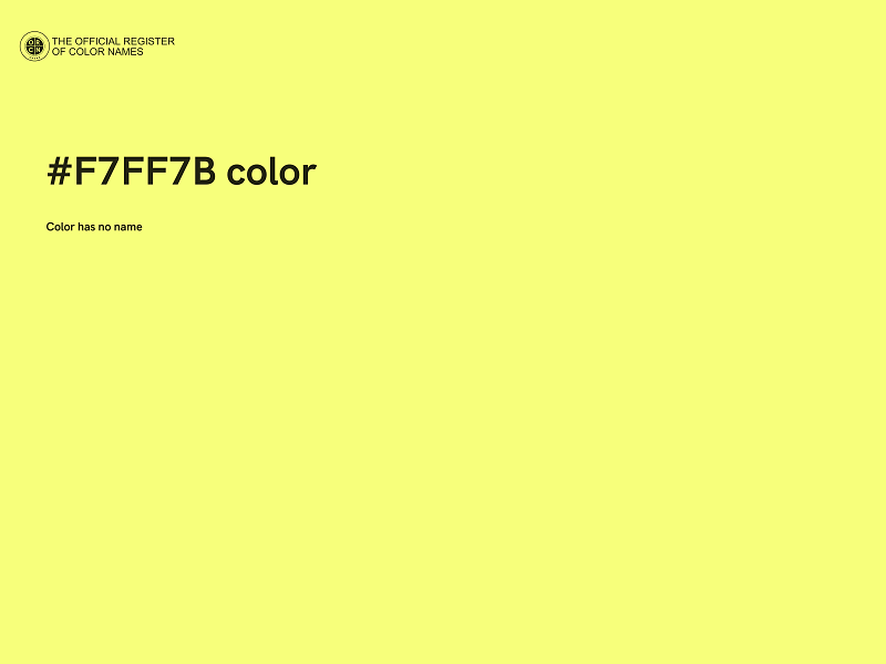 #F7FF7B color image