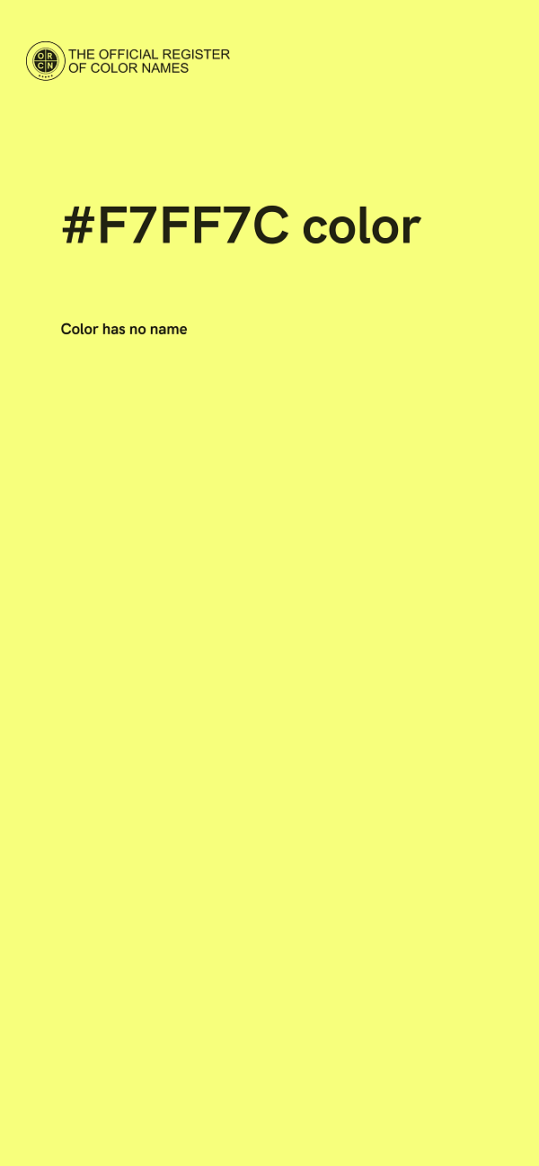 #F7FF7C color image