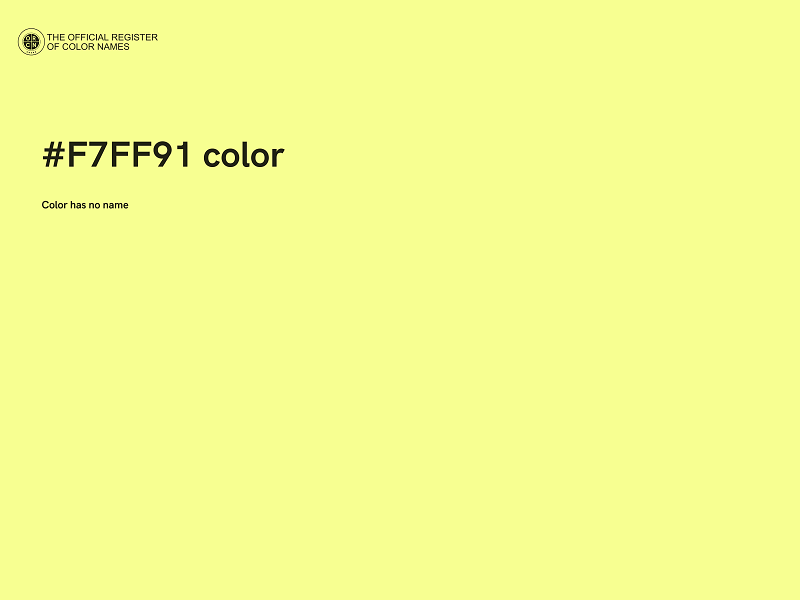 #F7FF91 color image