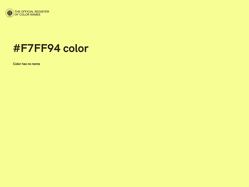 #F7FF94 color image