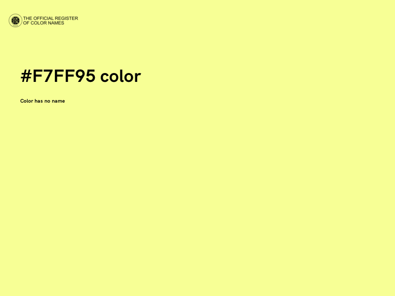 #F7FF95 color image