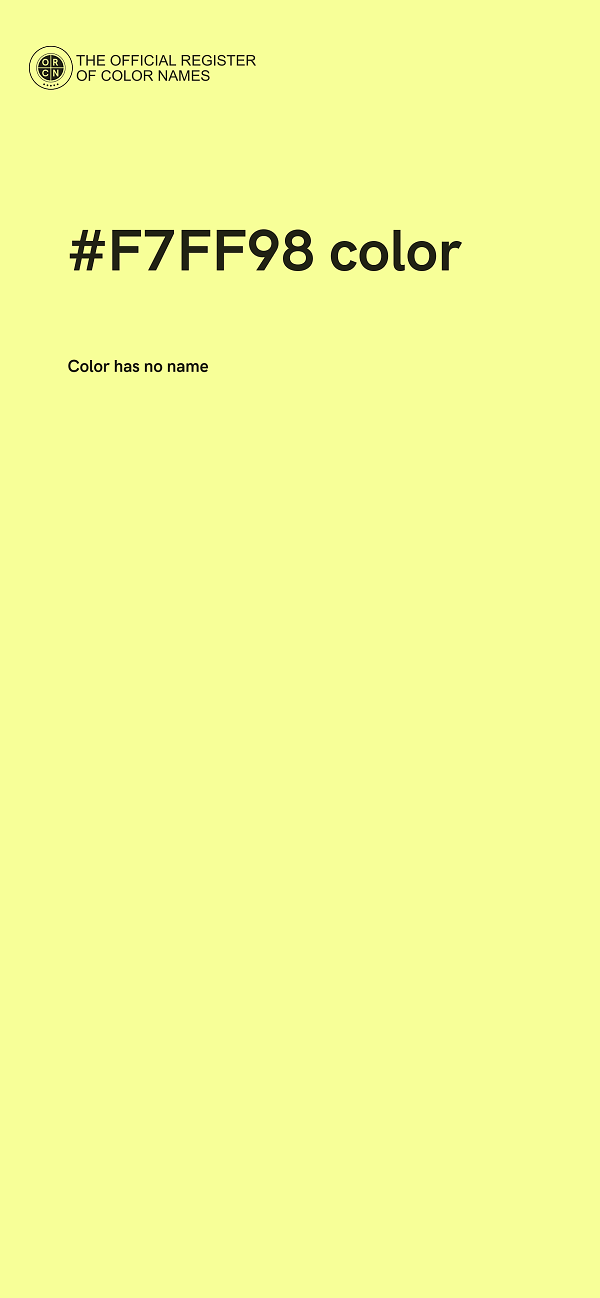 #F7FF98 color image