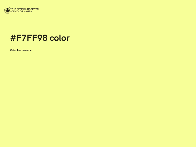 #F7FF98 color image