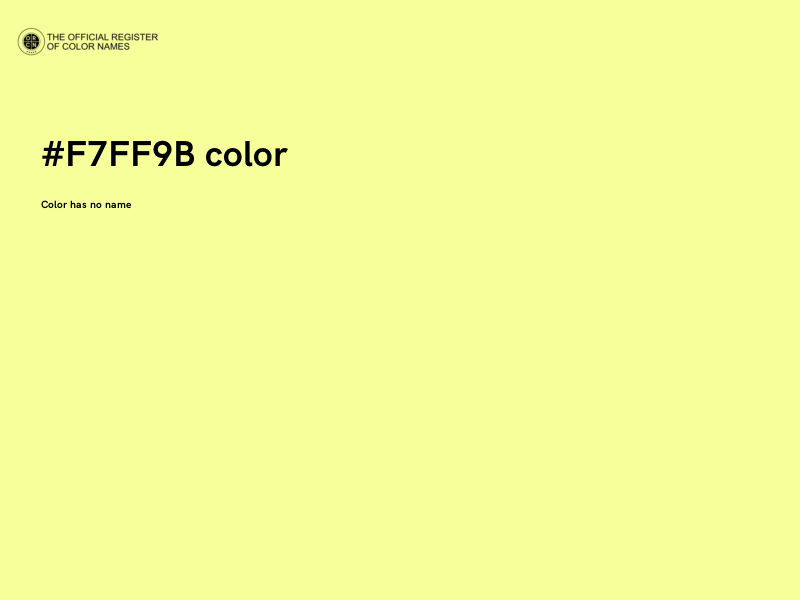 #F7FF9B color image