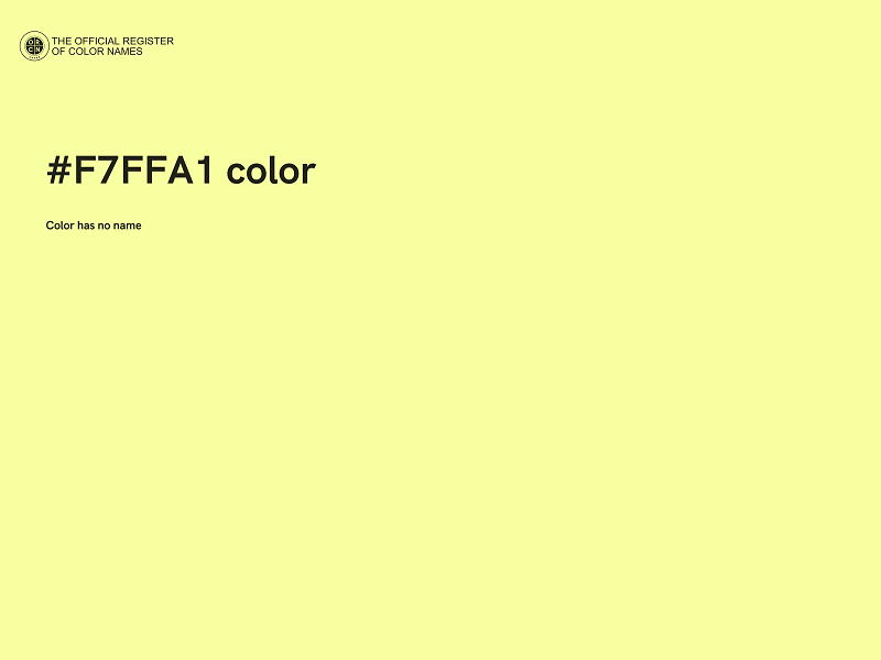 #F7FFA1 color image