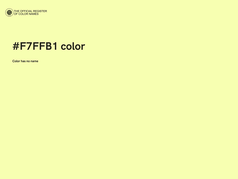 #F7FFB1 color image