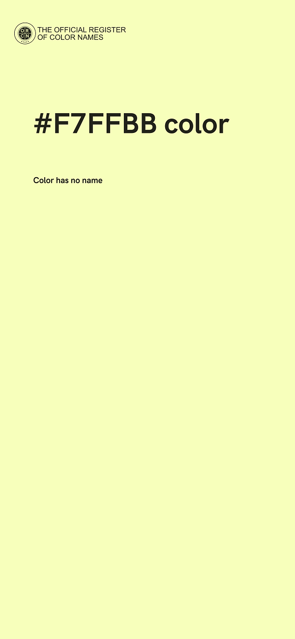 #F7FFBB color image