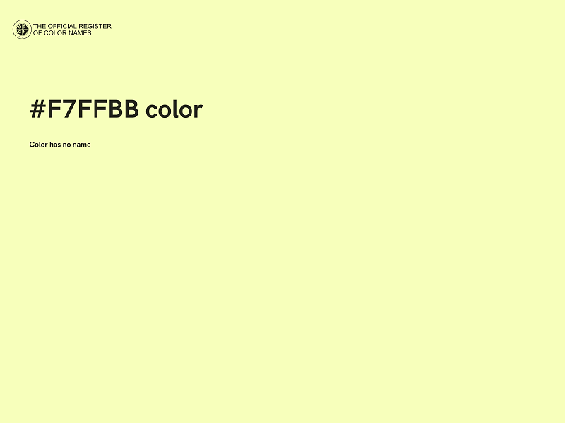 #F7FFBB color image