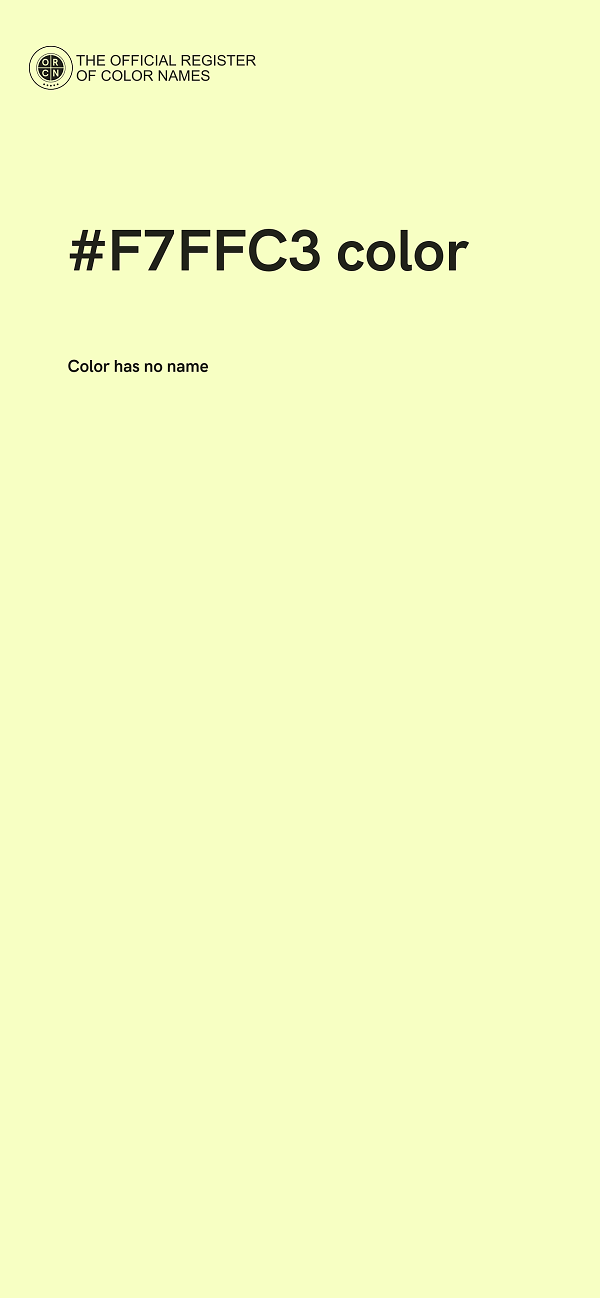 #F7FFC3 color image
