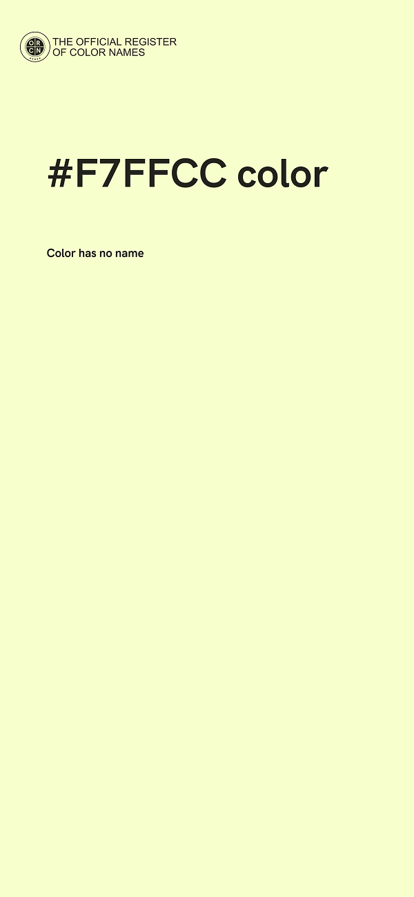 #F7FFCC color image