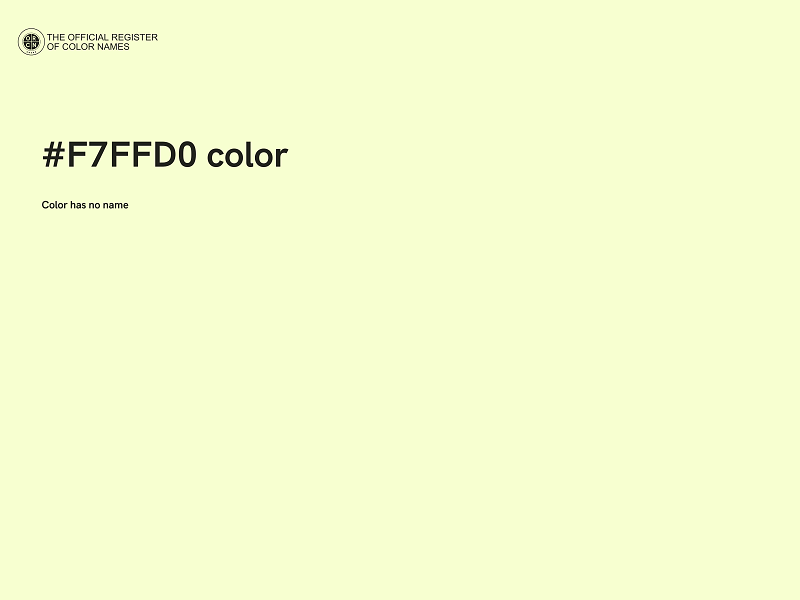 #F7FFD0 color image