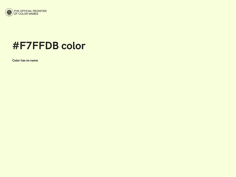 #F7FFDB color image