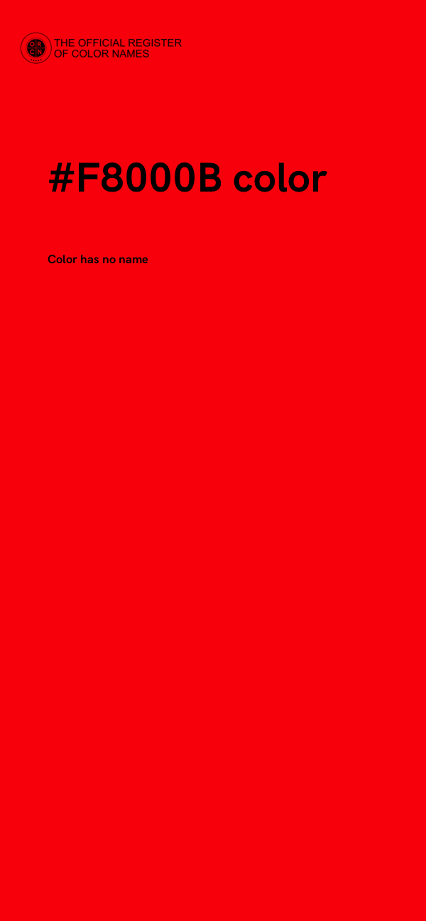 #F8000B color image