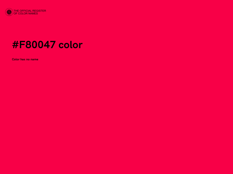 #F80047 color image