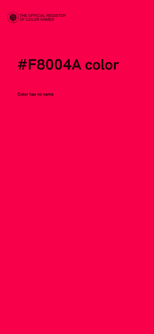 #F8004A color image