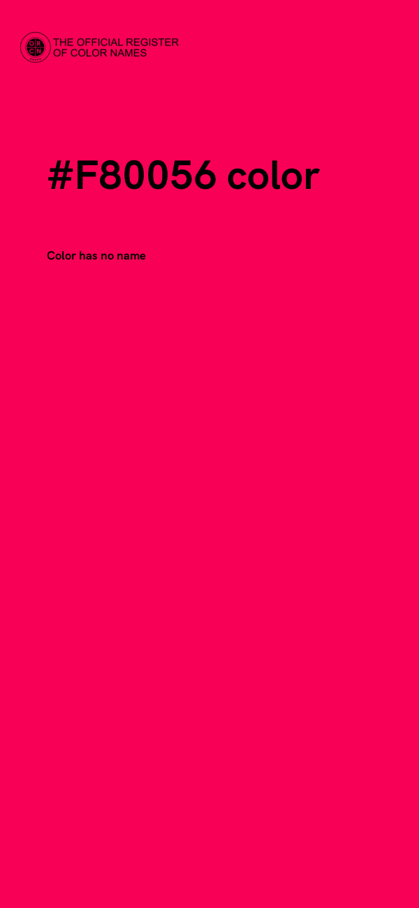 #F80056 color image