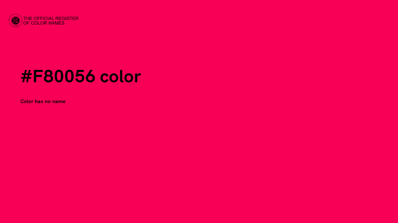 #F80056 color image