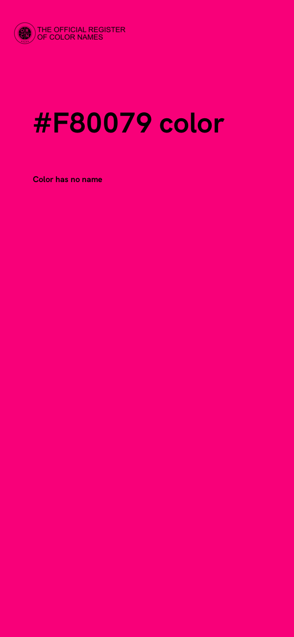 #F80079 color image