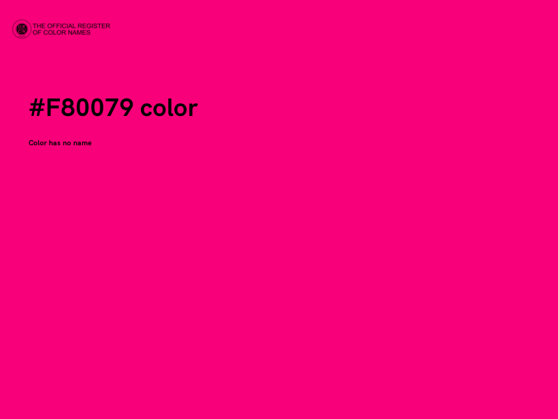 #F80079 color image