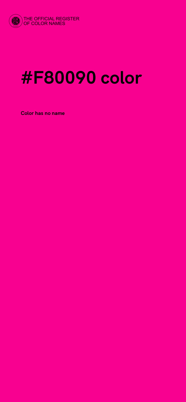#F80090 color image