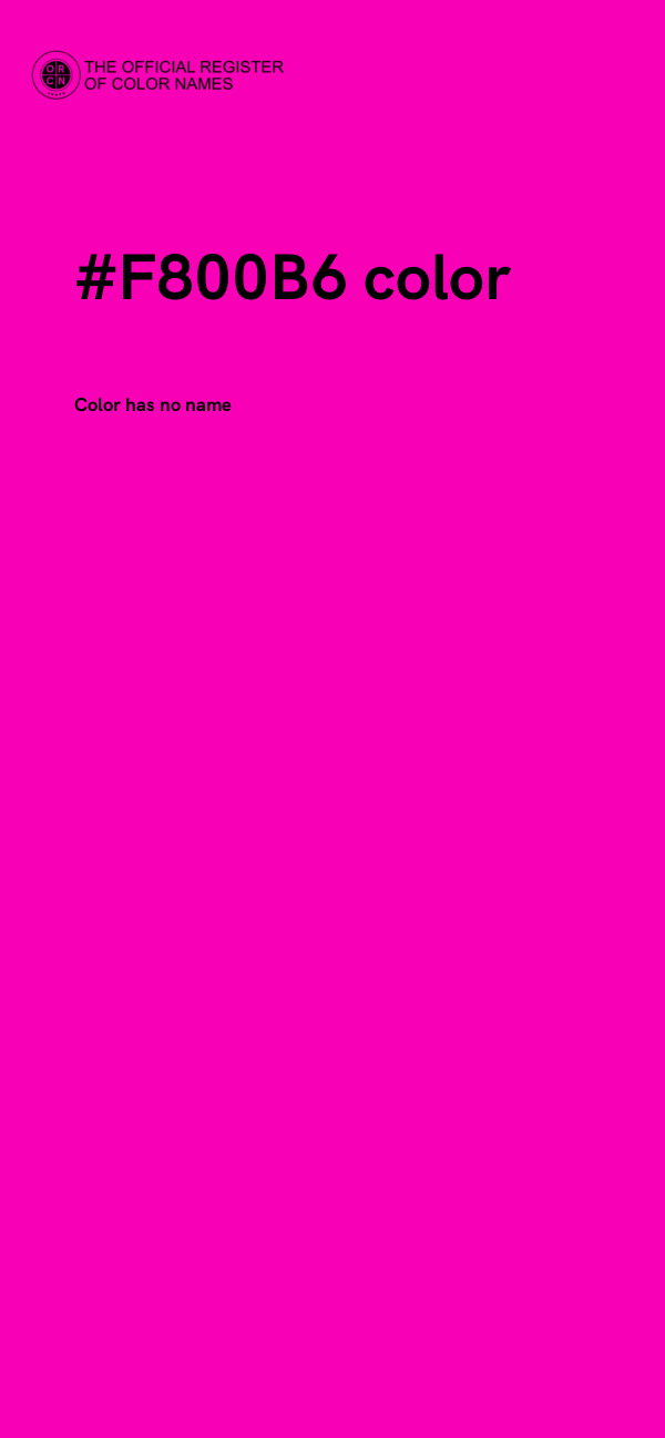 #F800B6 color image