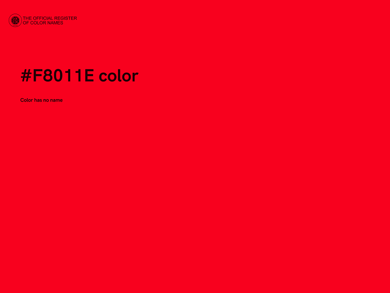 #F8011E color image