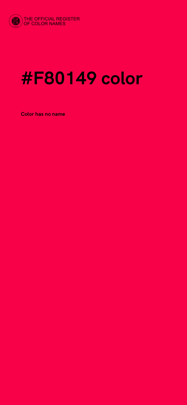 #F80149 color image