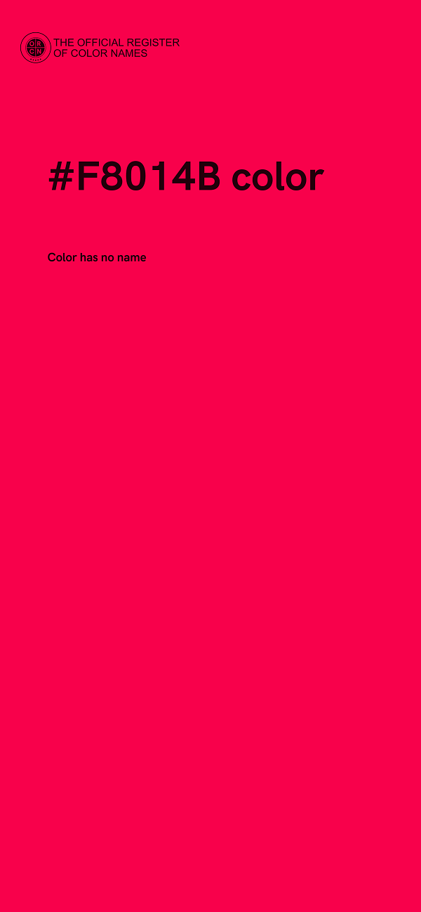 #F8014B color image