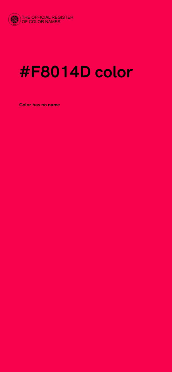 #F8014D color image