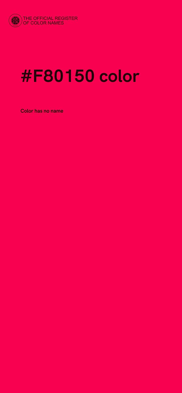 #F80150 color image