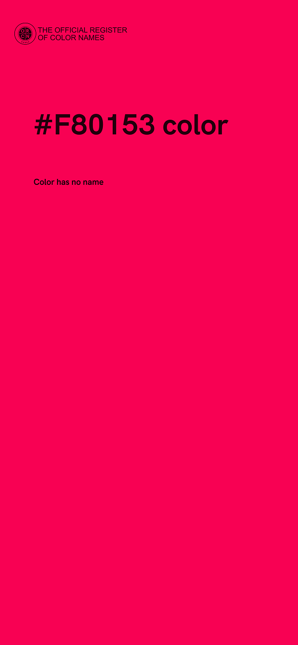 #F80153 color image