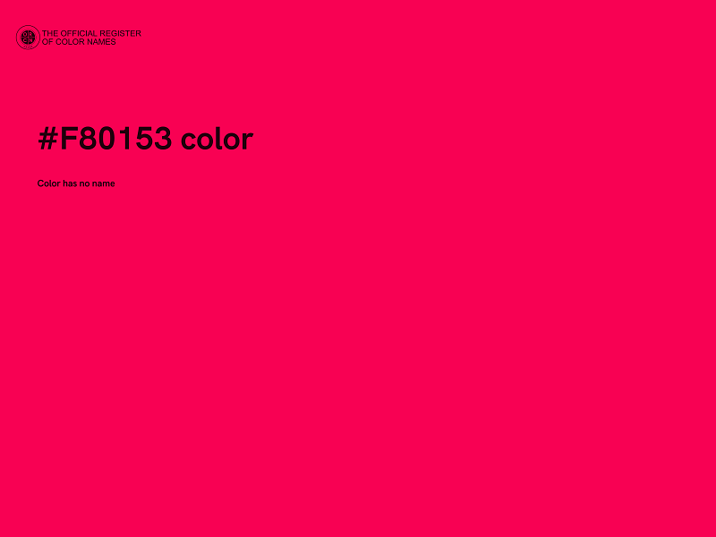 #F80153 color image