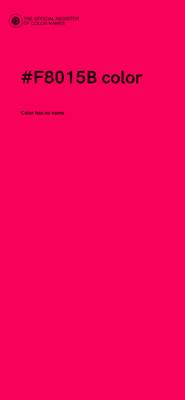 #F8015B color image