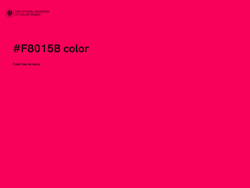 #F8015B color image