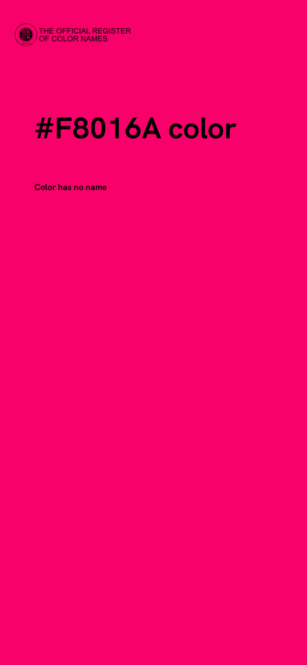 #F8016A color image