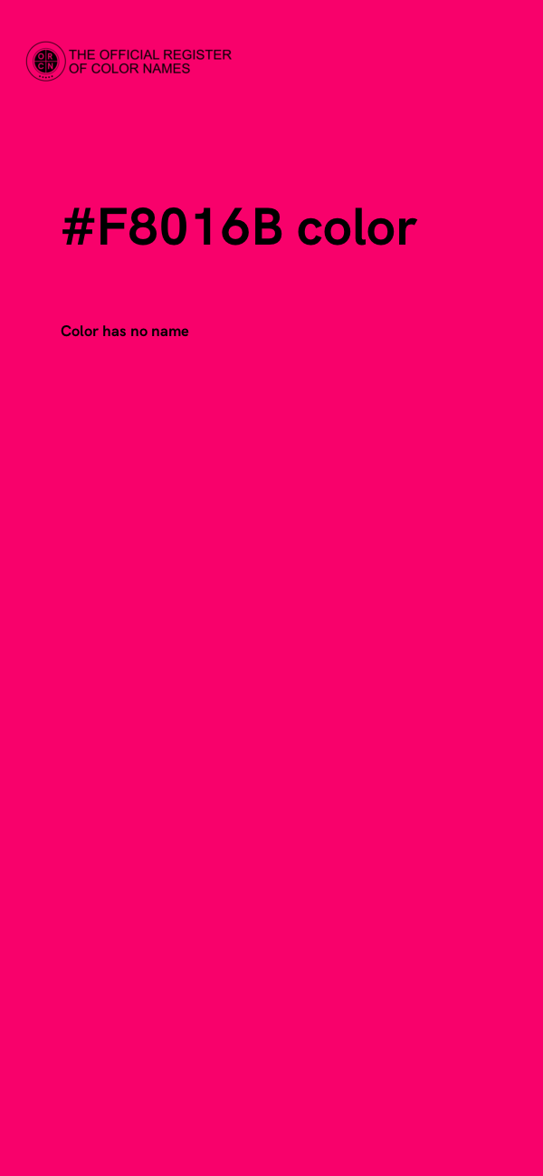 #F8016B color image