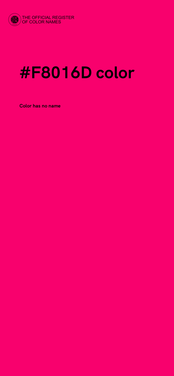 #F8016D color image